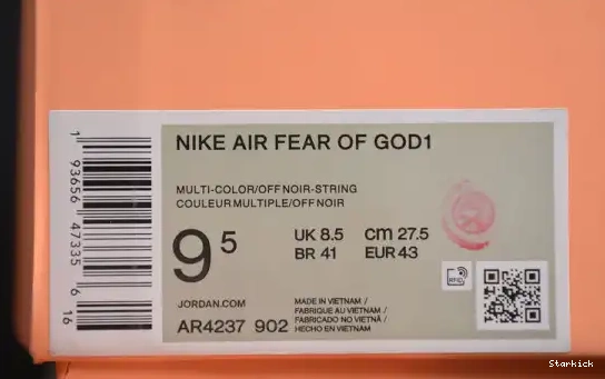 "The God Air Fear Nike 1 AR4237-902 of String Question" 0701